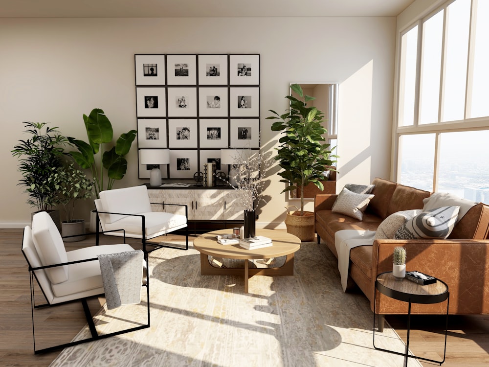 Open Concept Living Room & Oak Flooring