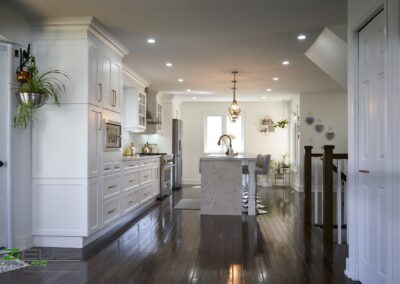 Living Room Hardwood Flooring Setup